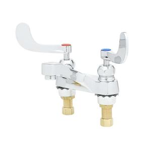 T&S Brass 4in Centerset Deck Mount Mixing Faucet with Integral Spout - B-0890-CR 