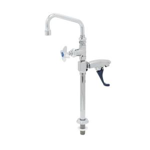 T&S Brass Push Back Glass & Pitcher Filler Faucet with Adjustable Flange - B-1225 