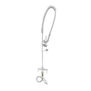 T&S Brass Polished Chrome Plated Brass Pre-Rinse Unit w/ 44" Hose - B-0113-B