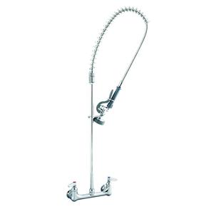 T&S Brass EasyInstall Pre-Rinse Unit with Mixing Faucet & 18in Riser - B-0133 