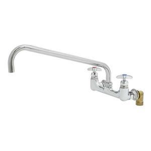 T&S Brass Big-Flo Wall Mount Kettle & Pot Sink Faucet with 8in Center - B-0291 