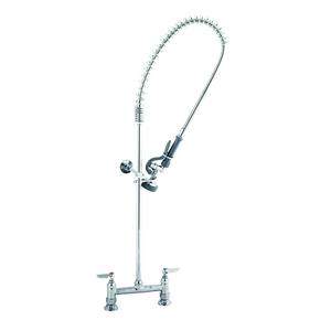 T&S Brass EasyInstall Pre-Rinse Unit 8" Adjustable Center w/ 44" Hose - B-0123-B