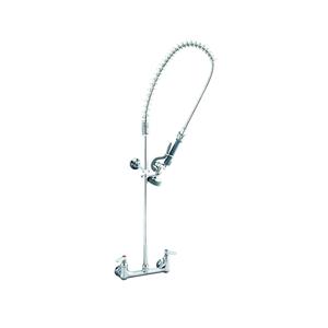 T&S Brass EasyInstall Pre-Rinse Unit w/ Spring Action Gooseneck - B-0133-CR-B-SWV