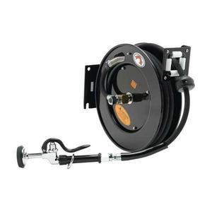 T&S Brass 35ft Open Hose Reel with Spray Valve & Reducing Adapter - 5HR-232-01-A 