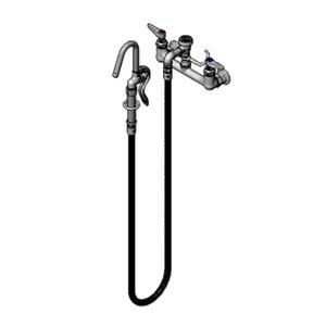 T&S Brass Wall Mount Pot & Kettle Filler Assembly w/ Mixing Faucet - B-0610