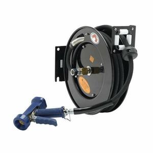 T&S Brass 35 Foot Open Hose Reel w/ Front Water Gun & Adapter - 5HR-232-12-A