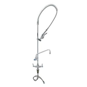 T&S Brass EasyInstall Pre-Rinse Unit w/ 12" Add-on Faucet - B-0113-ADF12-B