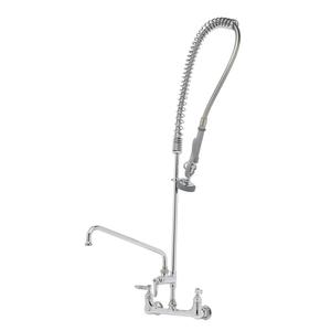 T&S Brass EasyInstall Pre-Rinse Unit w/Add-On Faucet &12in Swing Nozzle - B-0133-ADF12 