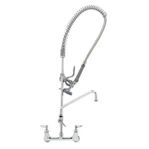 T&S Brass EasyInstall Pre-Rinse Unit w/Add-On Faucet & 12"Swing Nozzle - B-0133-ADF12-B