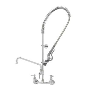 T&S Brass EasyInstall Pre-Rinse Unit w/12"Swing Nozzle & Add-On Faucet - B-0133-ADF12-BC