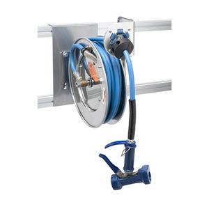 T&S Brass Stainless Steel Open Hose Reel System with 35ft Hose - B-7132-05 