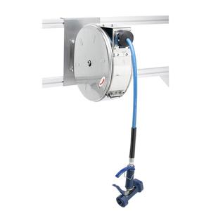 T&S Brass Stainless Steel Enclosed Hose Reel System with 30ft Hose - B-7122-C05 