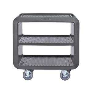 Cambro Service Cart Pro 37-1/2" Black Polyethylene 3 Shelf Cart - SC230S110
