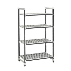 Cambro Camshelving Elements XTRA 4-Tier 24"x36"x72" Starter Unit - EXU243672V4480