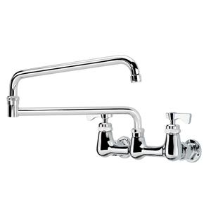 Krowne Metal 24" Long Jointed Spout Wall Mount Faucet With 4" Centers - 14-824L