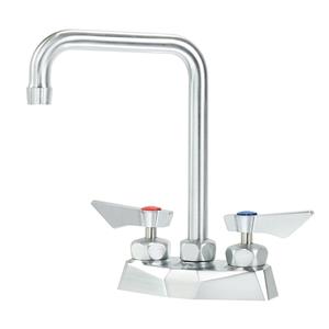 Krowne Metal 6in Double Bend Spout Deck Mount Faucet With 4in Centers - DX-301 