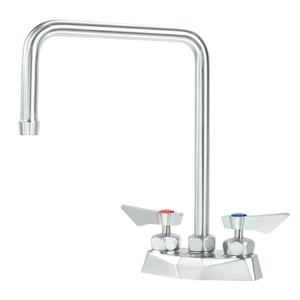 Krowne Metal 8.5" Double Bend Spout Deck Mount Faucet With 4" Centers - DX-302