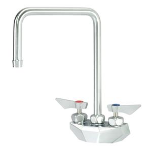 Krowne Metal 8.5in Double Bend Spout Wall Mount Faucet With 4in Centers - DX-402 