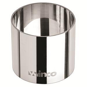 Winco 2" Dia. x 1.75"H Round Stainless Steel Pastry Mold - SPM-21R