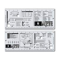 Mercer Culinary Stainless Steel Two-Sided Measurement Ruler with Guidelines - M33241