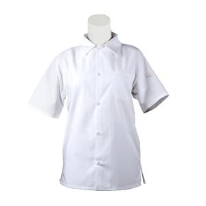 Mercer Culinary Millenia Cook Shirt with Mesh Back & Chest Pocket - White - XL - M60200WH1X 