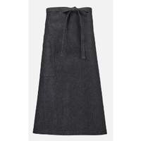 Mercer Culinary Metro Edge Black Cotton Denim Bistro Apron w/ 43" Ties - M63201BKD