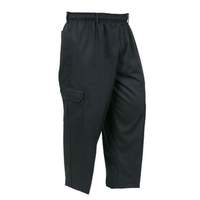 Mercer Culinary Genesis Unisex Black Cargo Chef Pants - XL - M61090BK1X