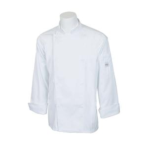 Mercer Culinary Genisis Unisex White Long Sleeve Chef Jacket - XL - M61010WH1X