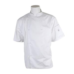 Mercer Culinary Genisis Unisex White Short Sleeve Chef Jacket - XXL - M61012WH2X