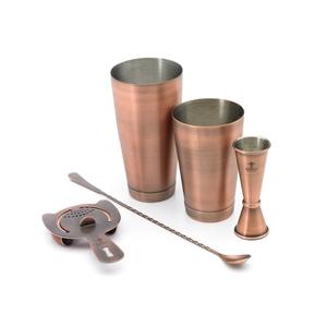 Mercer Culinary Barfly Basics 5 Piece Antique Copper Bartending Set - M37101ACP