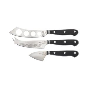 Mercer Culinary Renaissance 3 Piece Cheese Knife Set w/ POM Handle - M23608