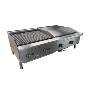 Comstock Castle 48" Wide Gas Griddle & Radiant Charbroiler Combo - CS24RB-24G