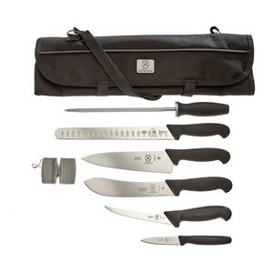 Mercer Culinary 8-Piece BBQ Competition Knife Set w/ Storage Roll - M13751