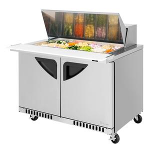 Turbo Air 48" Wide 13.9 Cubic Foot Mega Top Sandwich Salad Prep Table - TST-48SD-18-FB-N