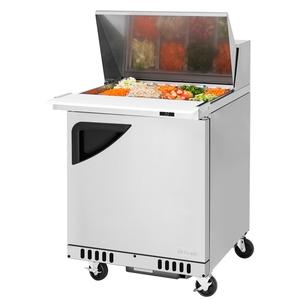 Turbo Air 27.5" Wide 12 Pan Mega Top Sandwich Salad Prep Cooler - TST-28SD-12-FB-N