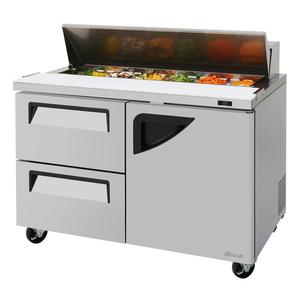 Turbo Air 48" 15 Cubic Foot 12 Pan Sandwich Salad Prep Table - TST-48SD-D2R-N