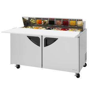 Turbo Air 60" 16 Cubic Foot 16 Pan Sandwich Salad Prep Table - TST-60SD-16-N