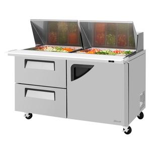 Turbo Air 60" 19 Cubic Foot Mega Top Sandwich Salad Prep Table - TST-60SD-24-D2R-N