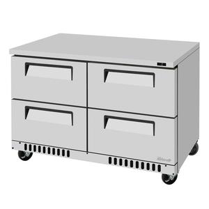 Turbo Air 72in 14.8cuft Four Drawer Undercounter Freezer - TUF-48SD-D4-FB-N 