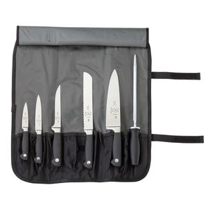 Mercer Culinary Genesis® 7-Piece Knife Roll Set w/ Pocket Roll - M21800