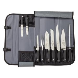 Mercer Culinary Genesis® 10-Piece Knife Roll Set w/ Pocket Roll - M21810