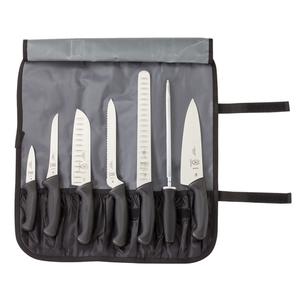 Mercer Culinary Millennia® 8-Piece Knife Roll Set with Storage Roll - M21820 