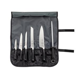 Mercer Culinary ZüM® 7-Piece German Steel Knife Roll Set w/ Storage Roll - M21830