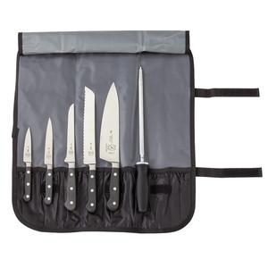 Mercer Culinary Renaissance® 7-Piece Knife Roll Set w/ Storage Roll - M21850