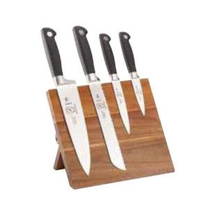 Mercer Culinary Genesis® 5-Piece Knife Set w/ Acacia Magnetic Board - M21960AC