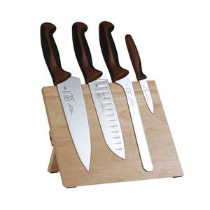 Mercer Culinary Millennia® 5-Piece Knife Set with Rubberwood Magnetic Board - M21980BR 