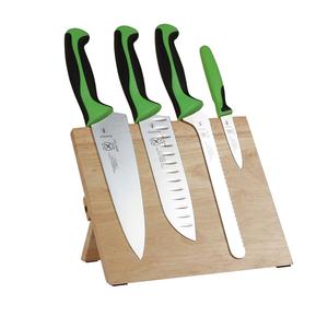 Mercer Culinary Millennia® 5-Piece Knife Set w/ Rubberwood Magnetic Board - M21980GR