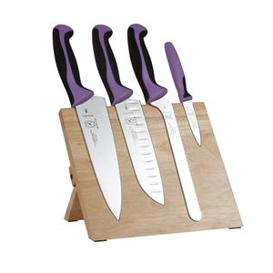 Mercer Culinary Millennia® 5-Piece Knife Set w/ Rubberwood Magnetic Board - M21980PU