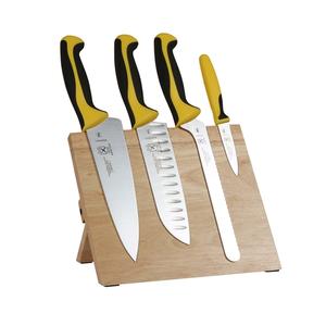 Mercer Culinary Millennia® 5-Piece Knife Set with Rubberwood Magnetic Board - M21980YL 