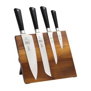 Mercer Culinary ZüM® 5-Piece Knife Set with Acacia Magnetic Board - M21990AC 